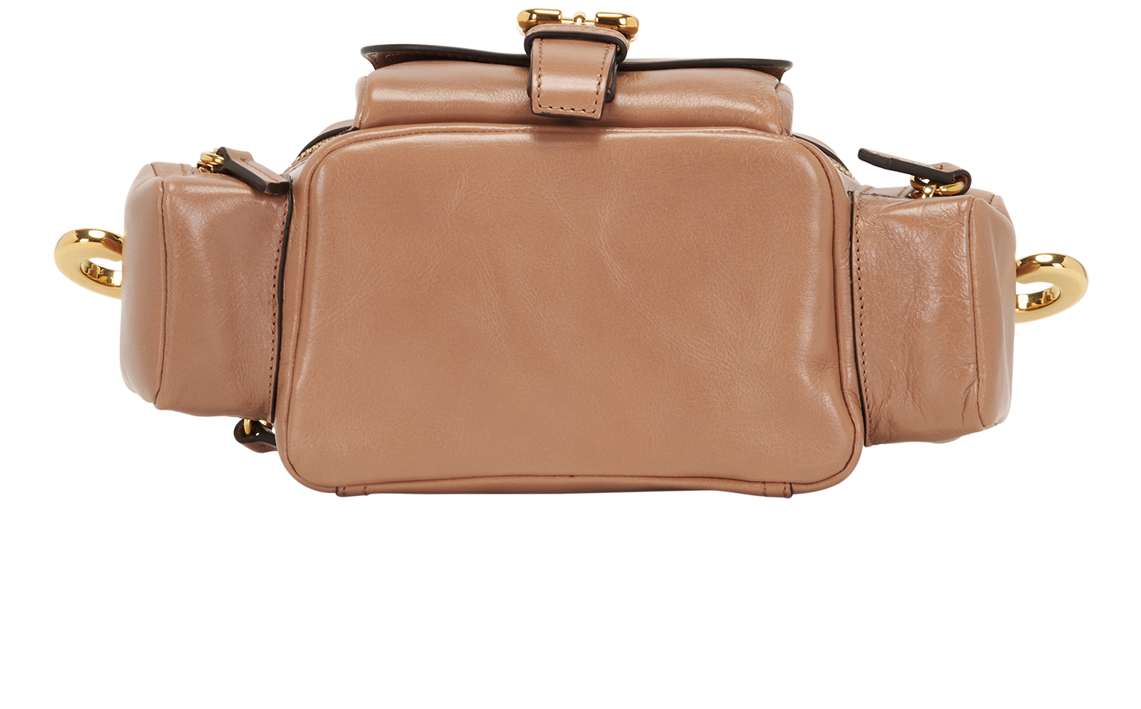 Small Camera Tote, &pound;850, Handbags, Beige, Leather, Top view